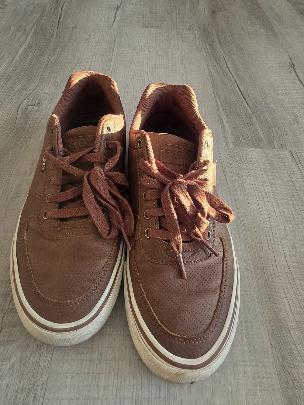 Dockers Men's Brown Lace-Up Casual Sneakers